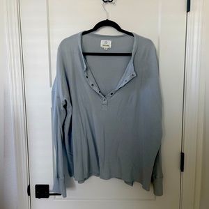 Aerie Waffle Knit HENLEY  XL